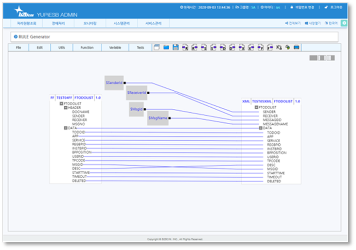YUPiESB 문서변환 설명 이미지
